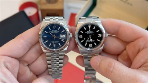 rolex explorer vs datejust 36mm|Rolex Datejust 36mm for sale.